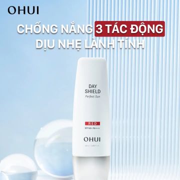 Kem chống nắng OHUI RED có UV cao, ngăn bụi bẩn, chống thấm nước và giúp giảm vết ửng đỏ - 50ml